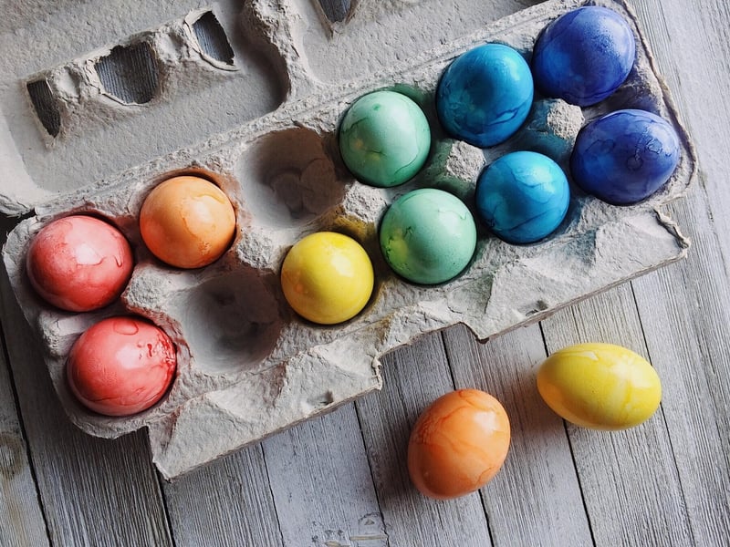 Egg Carton Jewelry Organizer